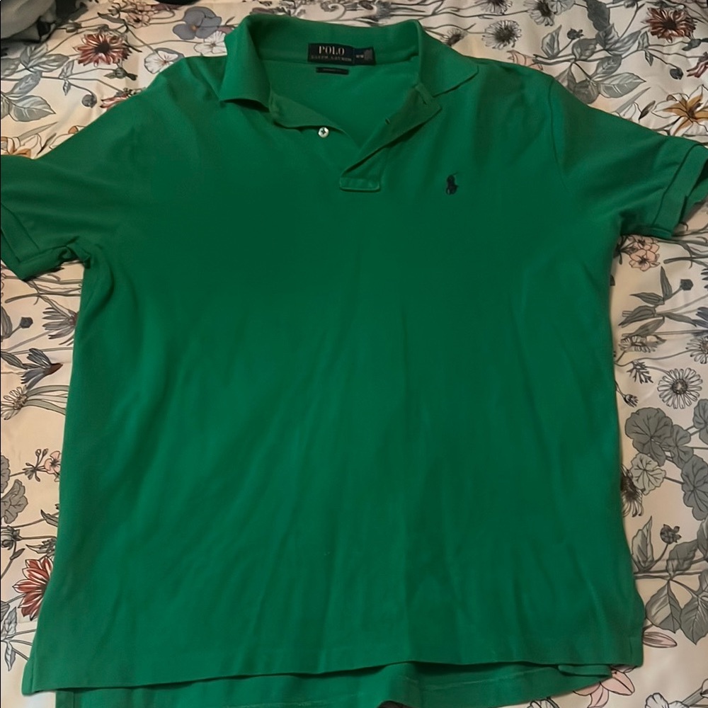 Polo by Ralph Lauren Men's Green Polo Shirt